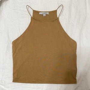 GAZE Tan Halter Tank